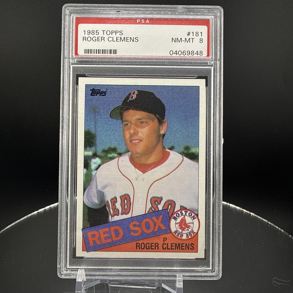 1985 Topps Roger Clemens #181 Rookie PSA 8